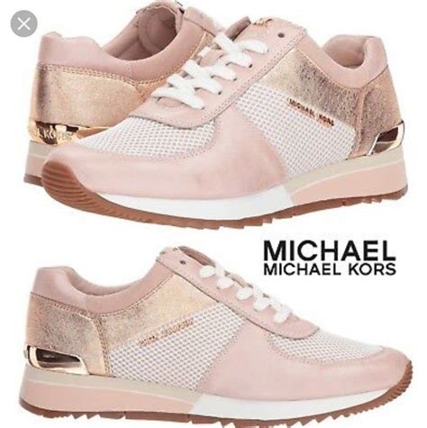 michael kors rosegold kette|Michael Kors leather sneakers.